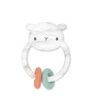 Ingenuity Soothing Sheppy Baby Teether Toy with Activity Rings - BPA-Free Silicone - Ages 3 Months+ - Unisex - Buy Online on SooperMarket.com