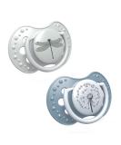 LOVI Dynamic Pacifier 18+ Months Silicone BPA-free Botanic Collection 2 Pack Blue 18+ Months Green - Buy Online on SooperMarket.com