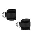 CAM2 2 pieces of foot loops cable train with D-rings foot cuffs and carabiners foot loops for fitness training foot cuff cable pull for men and women leg extensions buttock muscles black - Buy Online on SooperMarket.com