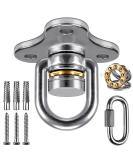 SELEWARE Heavy Duty Swing Hanger with 360 Swivel Hook - Indoor/Outdoor Swing Hardware for Tire, Saucer, and Hammock Chairs - Buy Online on SooperMarket.com