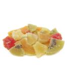 It's Delish Mixed Dried Fruit Chunks 2 lbs Bulk - Natural Refreshing Snack with Pineapple, Papaya, Mango, Kiwi - Low Sugar, No Sulphur, Kosher - 2 Pound Pack - Buy Online on SooperMarket.com