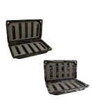 Aventik 2 PC Fly Box Float Tackle Box Slit EVAFoam Fishing Storage 6X3.48X1.2inch Camo Green/Black - 2 Pack - Buy Online on SooperMarket.com