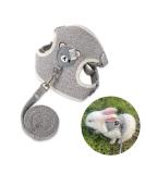 Adjustable Rabbit Leash Rabbit Leash Rabbit Accessories Cat Harness Set with Lead Pet Harness and Lead for Bunny Cat Little Pet Walking 27-35 cm 1.20 m - Buy Online on SooperMarket.com