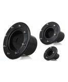 Aquaforte ABS implementation with counter -flange 110 mm (inside diameter) double inner adhesive connection including galvanized screws black - Buy Online on SooperMarket.com