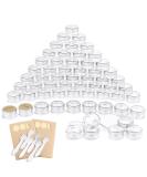 Pamiyo 60 pcs 5ml Clear Empty Cream Can - Transparent Crucible with Screw Cap for Lotion Mini Candles & Cosmetics - Buy Online on SooperMarket.com