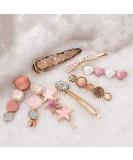 8 pcs pearl hair clips hair needles metal hair clips pearls hair clips fashion hair pins gold hair clips hair clips hair snap clips hair accessories for women girls - Buy Online on SooperMarket.com
