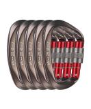 XINDA Screwgate Locking Carabiner Clip Set - 5 Pack Heavy Duty Rock Climbing Carabiners - Professional Outdoor Gear in Gray - Buy Online on SooperMarket.com