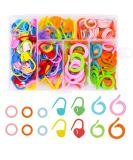 185PCS Colorful Stitch Markers Set with Plastic Box for Knitting, Crochet, Sewing - DIY Crafts Essential - Buy Online on SooperMarket.com