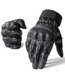 wtactful Rubber Guard Tactical Gloves for Men Touchscreen Airsoft Motorcycle Hunting Outdoor Black Medium - Buy Online on SooperMarket.com