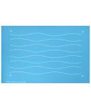 Modern Waves Full Line Stencil - Nylon Mesh Template for Quilting - Free Motion & Long-Arm Quilting Tool (31006) - Buy Online on SooperMarket.com
