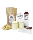 Better Shea Butter Cocoa Body Butter Making Kit | Natural Whipped Lotion DIY | Includes Cocoa Butter Jojoba & Coconut Oils Jars & Video Tutorial - Buy Online on SooperMarket.com