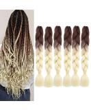 Art Hair 24 Kanecalon Braids Extensions - 6 Pieces Brown Blonde for Box Braids & Twists | International Shipping - Buy Online on SooperMarket.com