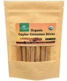 Organic Ceylon cinnamon sticks, True or Real Cinnamon, Premium Grade, Harvested from a USDA Certified Organic Farm in Sri Lanka 1 oz / 28 g (3" cut 6 to 7 sticks) | This is not cassia and ceylon cinnamon is not stronger in - Buy Online on SooperMarket.com