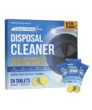 Garbage Disposal Cleaning Deodorizer Tablets - (24 Pack) Super Fresh Lemon Foam Deep Cleaning Action Sink Garburator Disposer Freshener Natural Kitchen Drain Care - 1 Year Supply - Buy Online on SooperMarket.com