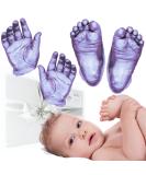 BabyRice Large Hand and Foot Casting Kit with Metallic Paint (Lilac) - Perfect Keepsake for Baby's Memories - Buy Online on SooperMarket.com