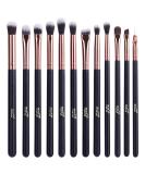 MSQ 12PC's eye make-up brush smoky eyeshadow contour kit soft hair for eyeshadow eyebrow eyeliner blending preferably for Christmas gifts-rose gold rose gold1 - Buy Online on SooperMarket.com