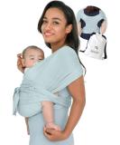 Konny Baby Carrier Original AirMesh - Custom Fit Carrier Hassle-Free Easy to Wear Infant Sling Wrap Perfect for Newborn Babies up to 44 lbs Toddlers (Mint S) S 02AirMesh-Mint - Buy Online on SooperMarket.com