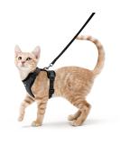 rabbitgoo Escape-Proof Cat Kitten Harness with Leash Set for Walking Kitty Small Dog Harness with Leash Adjustable Reflective Strips Vest Harnesses for Small Medium Cats XS Black XS (Pack of 1) Black - Buy Online on SooperMarket.com