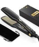 Wavytalk Wet to Straight Titanium Flat Iron - 1.7 Inch Professional Straightener with Dual Voltage & 50% More Protection - Black - Buy Online on SooperMarket.com