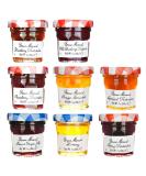Bonne Maman Assorted Preserves - Strawberry, Apricot, Raspberry, Orange, Cherry, Honey, Grape, Blueberry - 8 jars x 1 oz - Buy Online on SooperMarket.com