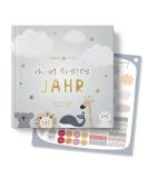 Life Compass Baby Album | My First Year Air - 75+ Stickers & Saying Cards | Perfect Baby Diary & Memory Book for Girls & Boys - Buy Online on SooperMarket.com