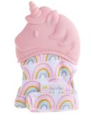Itzy Ritzy Itzy Mitt Silicone Teether - Light Pink Unicorn for 3+ Months - Buy Online on SooperMarket.com