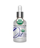 USDA Certified Organic Vitamin E Oil 43000 IU 1 oz - Natural Moisturizer for Skin, Face, Hair, Nails, Body, Eyelashes - Antioxidant Care for Hydration and Rejuvenation - Buy Online on SooperMarket.com