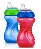 Nuby 2 Pack No Spill Cup 10 Ounce Blue - Red - Buy Online on SooperMarket.com
