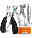 DRMODE PROFI Footnail Pliers Set - Super Sharp Nail Scissors & Clippers for Thick Nails Ingrown Nails - Complete 6-Piece Manicure Kit - Buy Online on SooperMarket.com