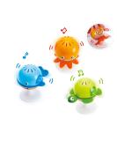 Hape Put-Stay Rattle Set | Three Sea Animal Suction Rattle Toys, Baby Educational Toy Set, Multi, 5'' x 2'' (E0330) - Buy Online on SooperMarket.com