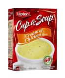 Lipton Cup-A-Soup Cream Of Chicken Flavor 4 Count 2.4 oz - Instant Soup Mix - Buy Online on SooperMarket.com