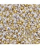 Gold silver white pearls metallic sprinkles for cupcakes cake topper pearls balls 100s 1000s wedding hen party decoration edible baking F RICH - Buy Online on SooperMarket.com