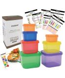 FIXBODY 7PCS Portion Control Containers - Color-Coded Labeled 21 Day Lose Weight System | Includes Use Guide, 21 Day Tracker, and Recipe Ebook - Buy Online on SooperMarket.com