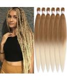 Xusuperb 30-Inch Pre-Stretched Braiding Hair - Blonde Ombre Kanekalon Extensions (T27/613#) - Easy Braids 6 Pack - Soft Yaki Synthetic Hair for Perfect Braids - Buy Online on SooperMarket.com