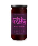 Filthy Black Amarena Cherries - Premium Cocktail Black Cherry Garnish - Non-GMO & Gluten Free - 11oz Jar, 45 Black Cherries - Buy Online on SooperMarket.com