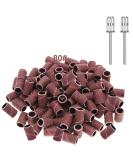 Yoezuo 100 Pcs Nail Sanding Bands Grit Nail Art Sanding Bands 80 Grit Nail Files with 2 Pcs Nail Drill Bits for Electric Nail Files Nail Drill Machine Manicure Pedicure 80" - Buy Online on SooperMarket.com