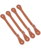 GORGECRAFT 4Pcs Leather Spur Straps Adjustable Boot Strap Western Man Woman Single Ply Leather Horizons Spur Straps with Zinc Alloy Clasp for Equestrian Supplies Thigh High Boots Chocolate - Buy Online on SooperMarket.com