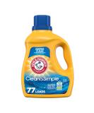 Buy Arm & Hammer Clean & Simple Laundry Detergent - 77 Loads 100.5 Fl oz | Eco-Friendly & Effective Cleaning Solution - International Shipping Available - Buy Online on SooperMarket.com