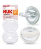 Nuk Mommyfeel Schnuller |For an intact breastfeeding relationshipBPA-free silicone |0-9 months |2 pieces |Gr n & Weiß Mommyfeel (0-9m) green - Buy Online on SooperMarket.com