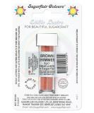 Sugarflair Brown Shimmer Edible Lustre Dust Add a Lustrous Shine to Cakes or Decorations. Brush On or Add Rejuvenator to Create Eye-Catching Edible Paint Gives Shine to Your Bakes - 2g - Buy Online on SooperMarket.com