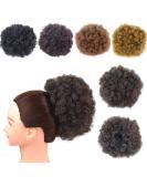 Short Kinky Curly Afro Puff Drawstring Ponytail Extension - Large 4# | Clip-In Bun Hairpiece for Women - Buy Online on SooperMarket.com
