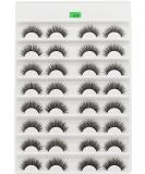 16 Pairs 3D Faux Mink False Eyelashes - Full Volume Soft & Light Makeup Tools for Dramatic Eye Look - Buy Online on SooperMarket.com