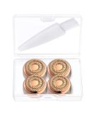 Facial Hair Remover Replacement Heads - Gen 2 Double Halo, 4 Count, 18K Gold-Plated, Compatible with Finishing Touch Flawless - Buy Online on SooperMarket.com
