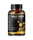 Men's Hair Growth Vitamins - DHT Blocker & Beard Growth Supplement for Thicker, Fuller Hair. Support Thinning Hair with Biotin - Regrow & Strengthen Hair - Buy Online on SooperMarket.com