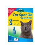 CANAC Cat Spot-On Repels Fleas 6 Pipettes Repels Fleas for up to 4 weeks Contains Margosa Extract Pesticide-Free Easy to apply Up to 24 weeks protection per pack For cats over 12 weeks of age - Buy Online on SooperMarket.com