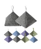 8 Pack Charcoal Bamboo Bags - Nature Fresh Activated Charcoal Odor Absorber (8 x 200g) - Grey, Purple, Blue, Green - Buy Online on SooperMarket.com