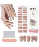 Kalolary 20PCS Pink Marble Gel Nail Polish Strips | Waterproof Adhesive Wraps with Nail File - UV/LED Lamp Required - Buy Online on SooperMarket.com