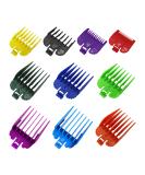 10 pieces limit combs barber shop supplies Hairdressing comb colorful hair clipper guard replacement protective set multi-size hair clipper guide comb - Buy Online on SooperMarket.com