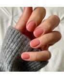 24pcs Short Nude Pink False Nails - Press On Removable Glue-On Fake Nails for Women and Girls - Nail Art Accessories - Buy Online on SooperMarket.com