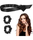 Heatless Curling Rod Headband Set - DIY Hair Styling Tools (Black) - Buy Online on SooperMarket.com
